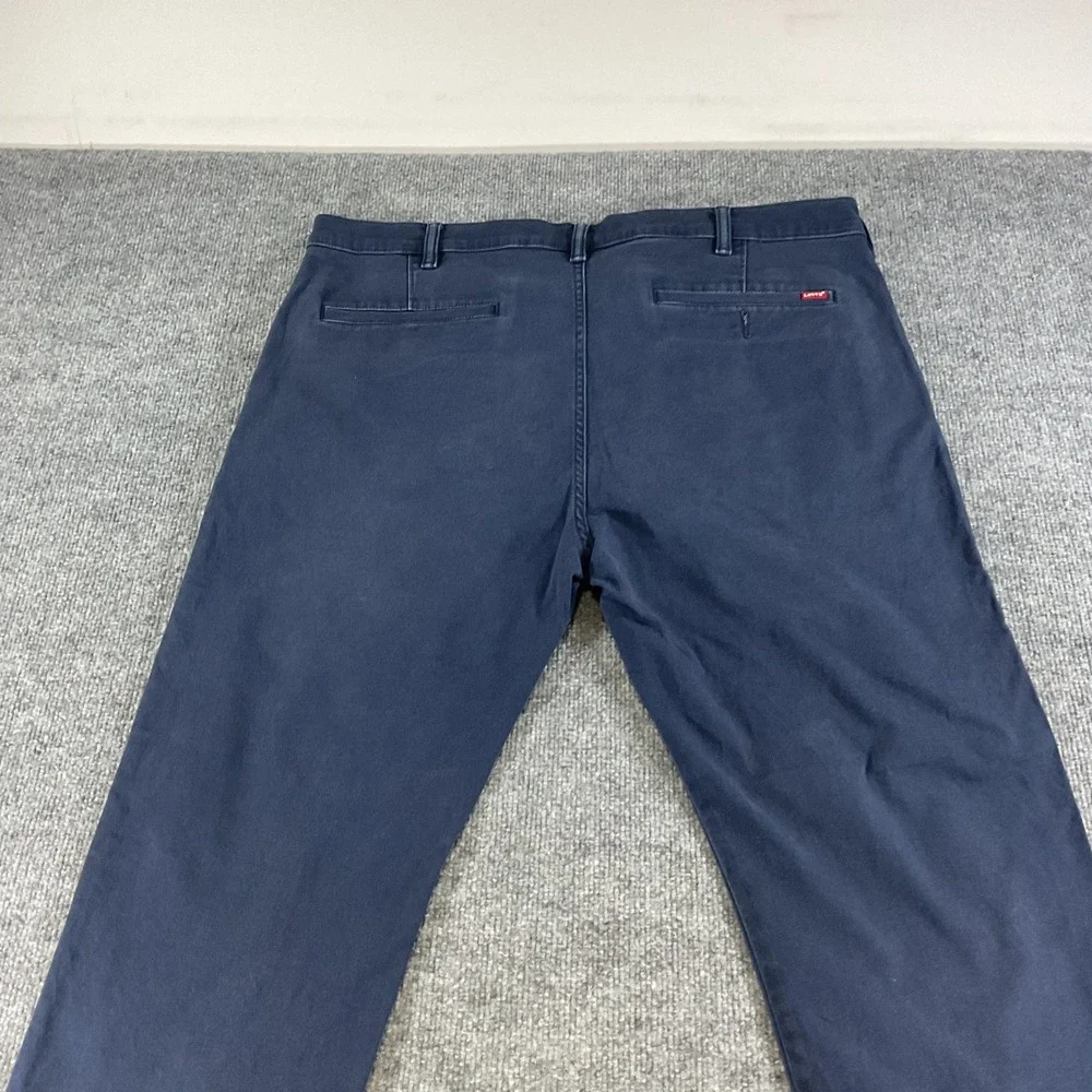 Levis XX Chino Standard Taper Pants 38x30 Blue Stretch Casual Mens Cotton 85226